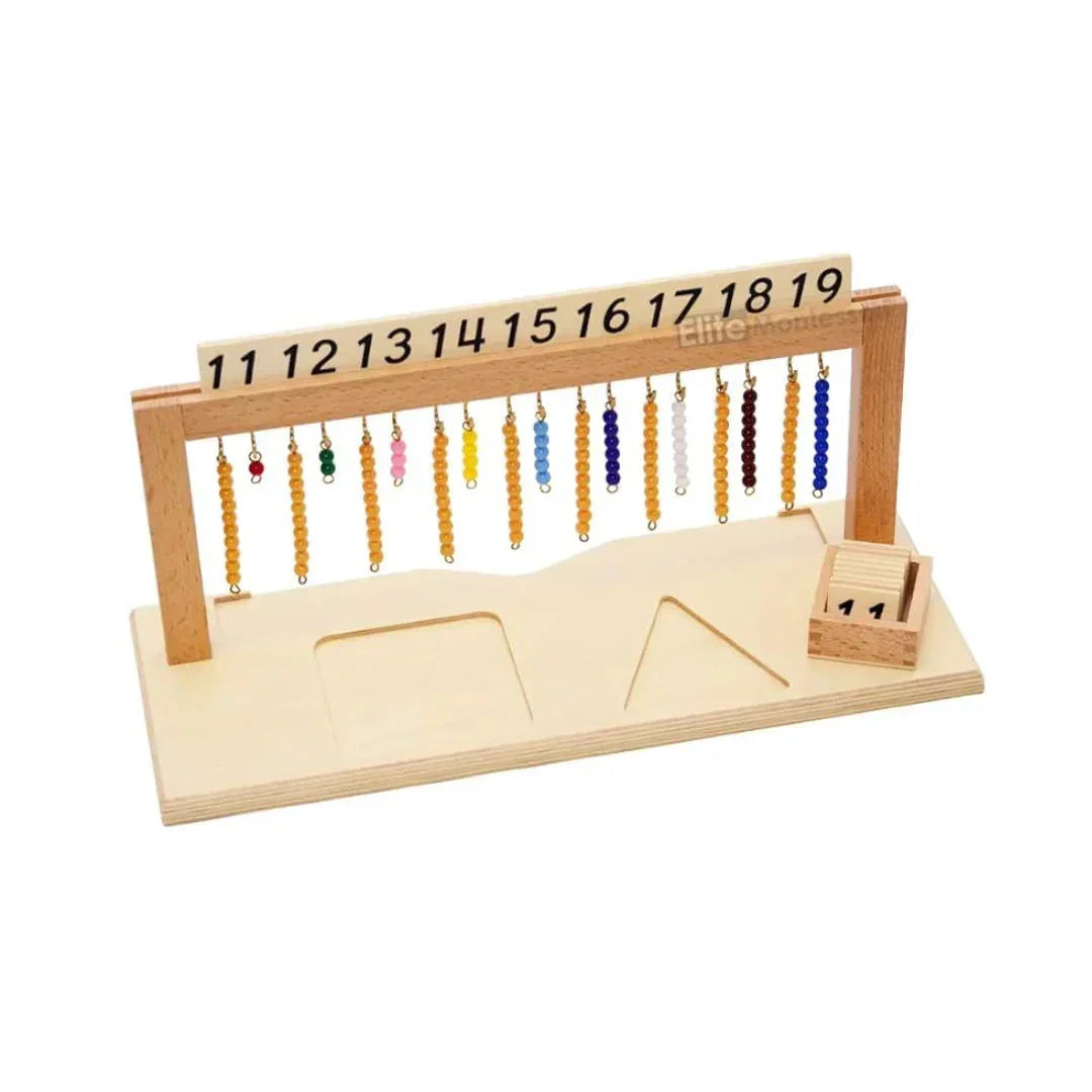 Montessori Teen Bead Material - Wooden Hanger