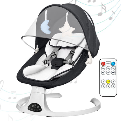 Electric Baby Swing with Bluetooth, Music, Remote – Infant Cradle