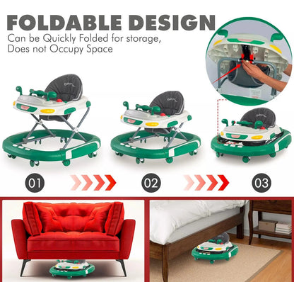 Baby Walker & Rocker Bouncer with Music Activity Tray