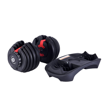 ProudCats 24kg Adjustable Dumbbell Pair with Base