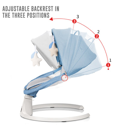 Electric Baby Swing with Bluetooth, Music, Remote – Infant Cradle