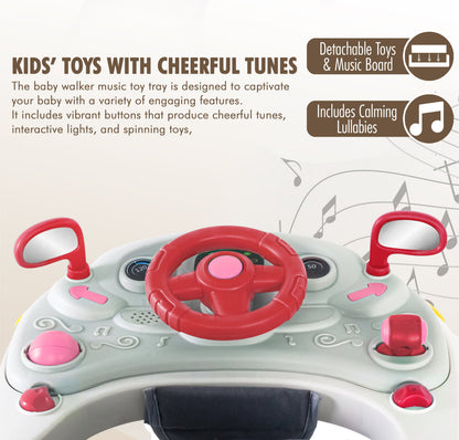 Baby Walker & Rocker Bouncer with Music Activity Tray