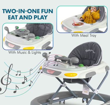 Baby Walker & Rocker Bouncer with Music Activity Tray