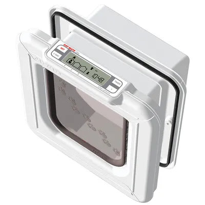 Cat Mate Elite Microchip Cat Flap with Timer Control – Smart Selective Entry Cat Door