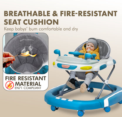 Baby Walker & Rocker Bouncer with Music Activity Tray