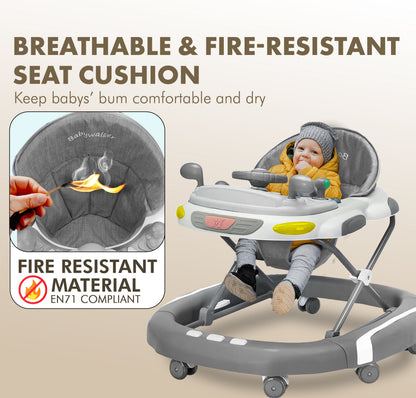 Baby Walker & Rocker Bouncer with Music Activity Tray