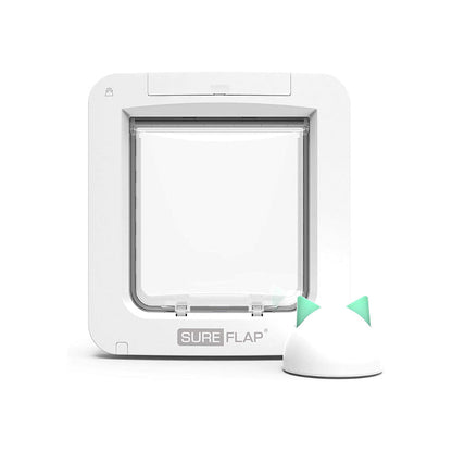 SureFlap Connect Microchip Pet Door with Hub – White Medium/Large