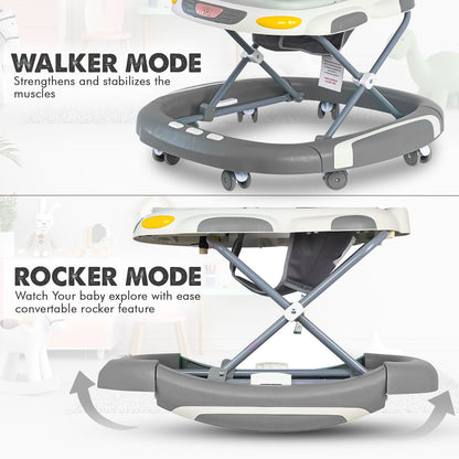 Baby Walker & Rocker Bouncer with Music Activity Tray