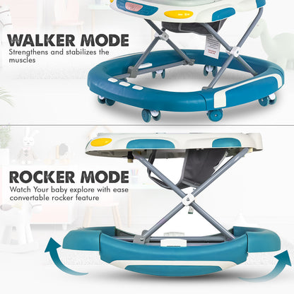 Baby Walker & Rocker Bouncer with Music Activity Tray