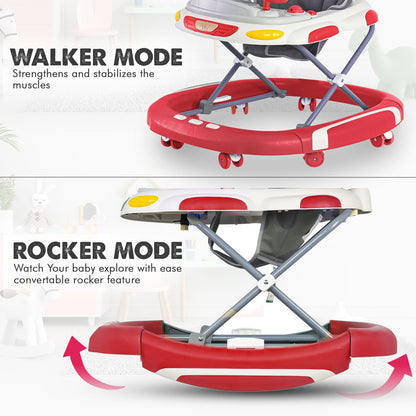 Baby Walker & Rocker Bouncer with Music Activity Tray