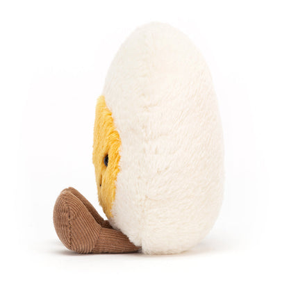 Peluche oeuf dur heureux